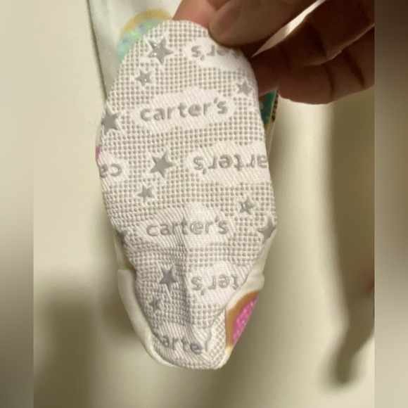 Carter’s Fleece Footie Sleeper With Adorable Doughnuts, Size 18 Months - Picture 3 of 7